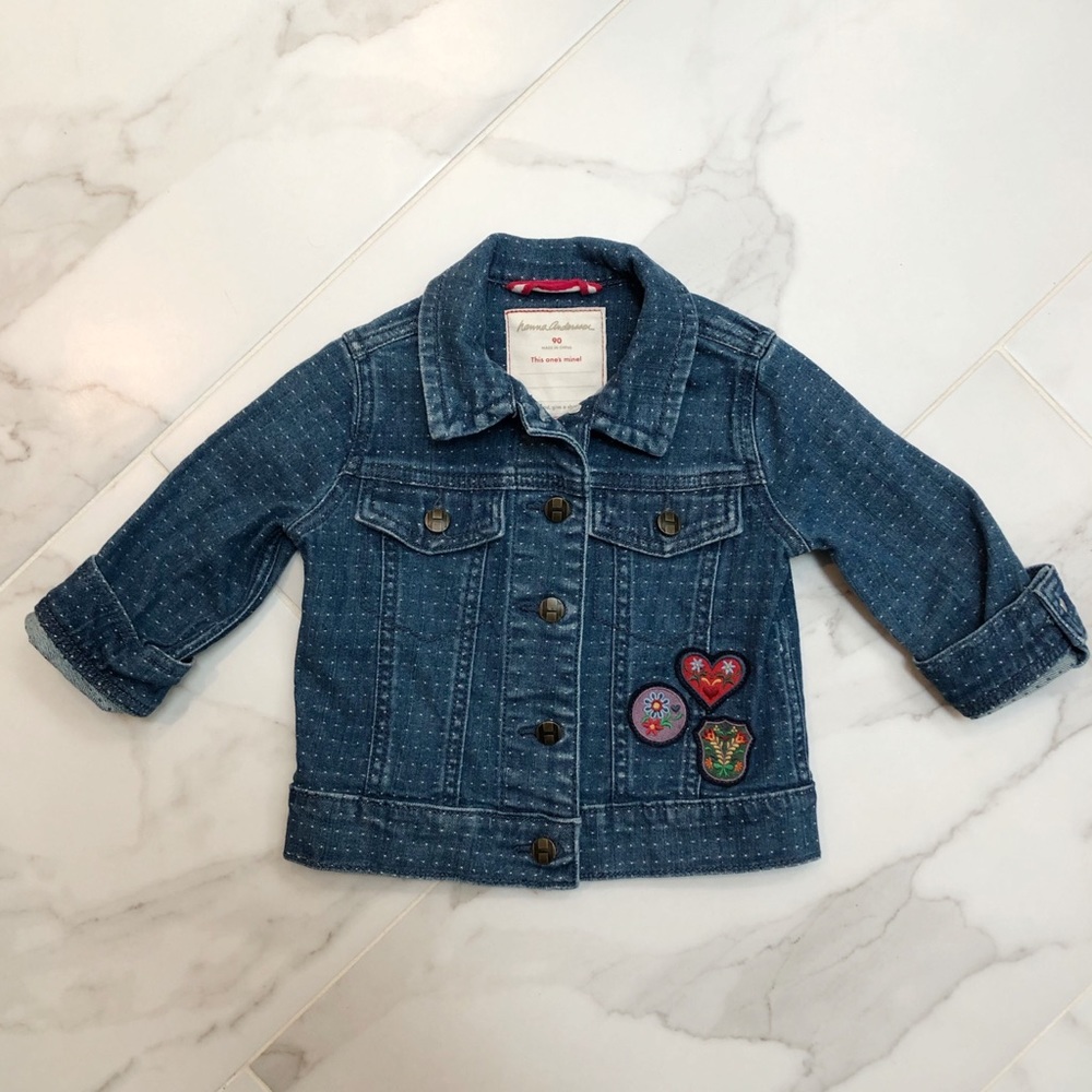 Hanna Andersson Denim Patch Jacket